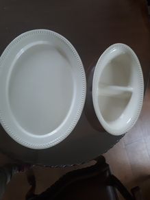 2 beautiful ceramic serving dishes