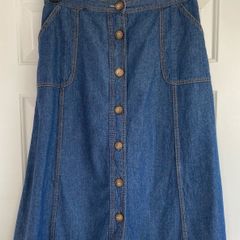 A-line Denim Skirt