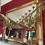 Antique Pair Brass Church 9 Arm Candelabra Image 4