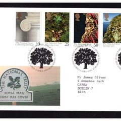 1995 Great Britain The 100th Anniversary of the National Trust Commemorative Stamps Addressed First Day Cover (FDC)