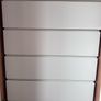 Like New - Modern White 4-Drawer Chest Image 2