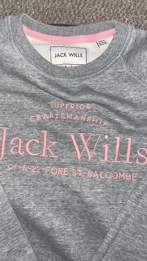 Jack Wills Hunston Graphic Crew Neck Sweatshirt UK 10 Or US 6