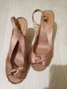 Wedge heel, peep toe, sling back sandals 6