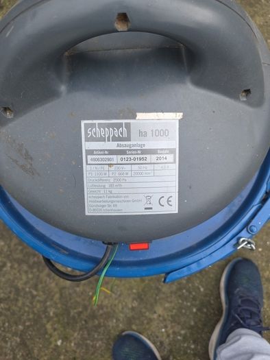 Scheppach dust extraction ha1000