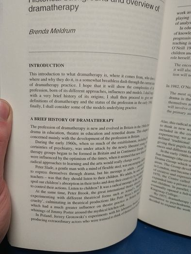 Handbook of Dramatherapy