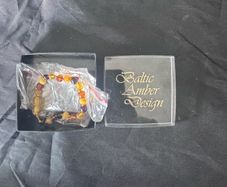 Baltic Amber bead baby bracelet - New