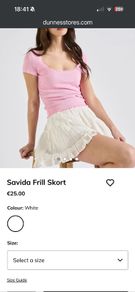 Savida frill skort size L