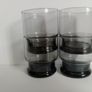 Smoked glass, vintage glass tumblers, 1970s glass Image 6