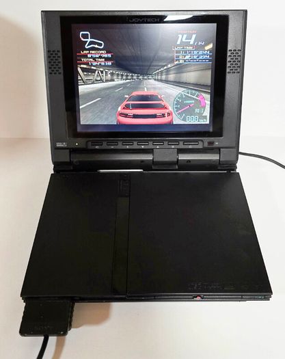 Playstation 2 Slim with very rare 8" Joytech LCD Screen