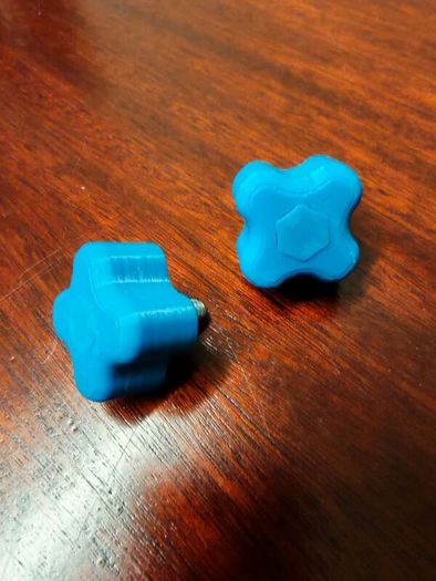 M6 Thumbscrews (Blue) Set of 2