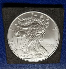 American Silver Eagle 2008 1 oz .999 Coin in capsule