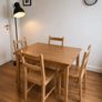 Wooden Extenable table with 4 chairs Image 4