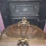 Peacock fan fireplace screen Image 4