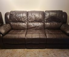 Leather Sofa and Recliner