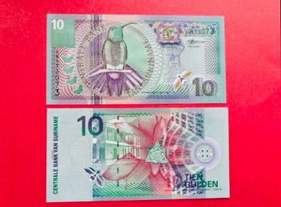 Suriname. 10 Gulden. 2000   Pick  147.( Uncirculated )