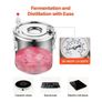 Alcohol Still, 13.2 Gal / 50 L Stainless Steel Water Alcohol Distiller with Copper Coil for Fast Cooling, Dual Condenser Distiller Kit with Secondary Distillation Image 4