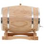 Wine Barrel with Tap Solid Pinewood 35 L Image 2