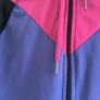 Sublevel Color-Block Zip-Up Hoodie - Pink, Purple & Black Image 3