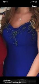Near new Royal Blue Debs Dress