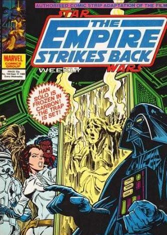 Starwars The Empire Strikes Back Weekly, Marvel Comic 1980 Issues  #130,-134