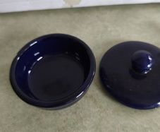 CAFFE CORDINA MALTA Small Trinket Poude blue dish with lid