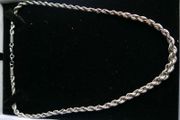 Vintage Sterling Silver Handmade Necklace, 925 Hallmarked Rope Chain 34,9g