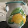 Handpainted Sorrento Ceramic pitcher signed Image 5