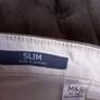M & S Slim off White Jeans Image 5