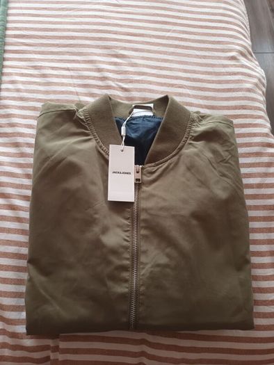 Jack and Jones.Bomber jacket.Dusky Green colour.Brand new with tags