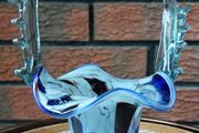 Murano Art Glass Thorn Handle Basket