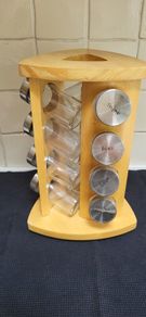 Revolving Wooden Spice Rack