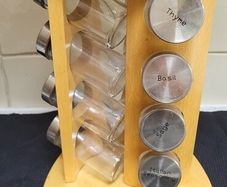 Revolving Wooden Spice Rack