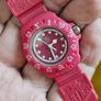Vintage Swiss Made 1990s Tag Heuer Formula 1 Dark Pink Plastic Lady's Swiss Watch Quartz Image 4