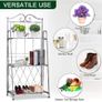 Foldable 3 Tier Plant Stand, Freestanding Metal Flower Display Rack Image 4