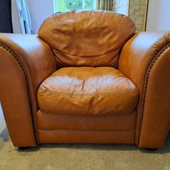 Leather armchair