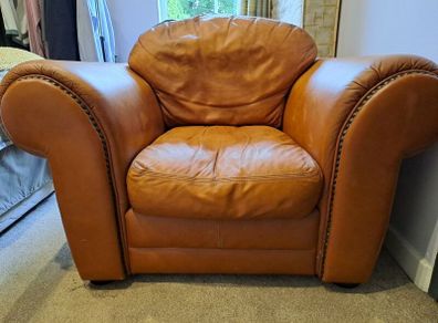 Leather armchair