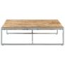 Coffee Table 140x140x40 cm Rough Mango Wood Image 3