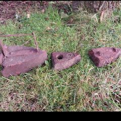 Old  Iron bases / Door Stoppers x 3