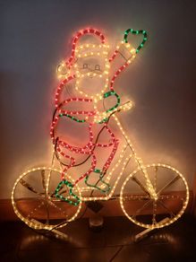 Christmas  decoration Santa on a bile