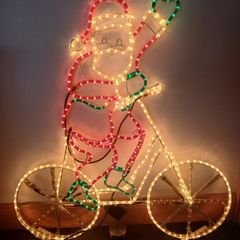 Christmas  decoration Santa on a bile