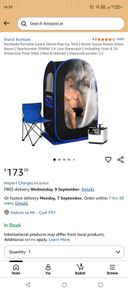 Portable Sauna Steam Pop-Up Tent