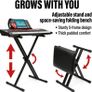 61-Key Keyboard Piano Kit with Stand, Bench, Headphones & Pitch Bend Image 5