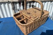 Vintage picnic basket