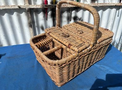 Vintage picnic basket