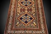 Vintage Turkish Hand Knotted Kars Kazak Rug