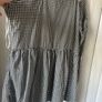 top Bnwt black & white peplum top size 12 Image 5