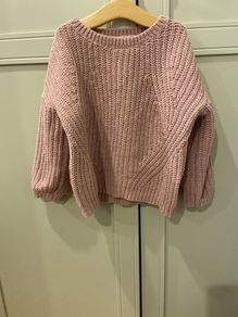 Thick knit pink jumper  4-5 years