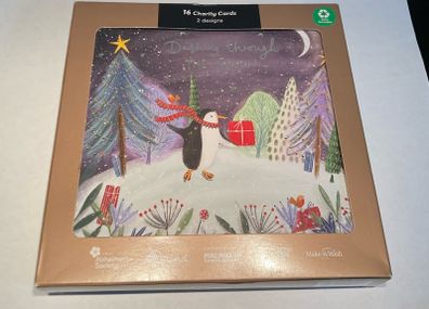 Box new christmas  card x16