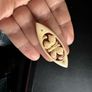 Vintage Hand Carved Floral Brooch Image 10