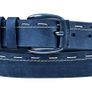 Women Black Leather Belt Genuine Leather Belt with Stitch Detail, Casual & Office Wear Belt for Jeans Image 6